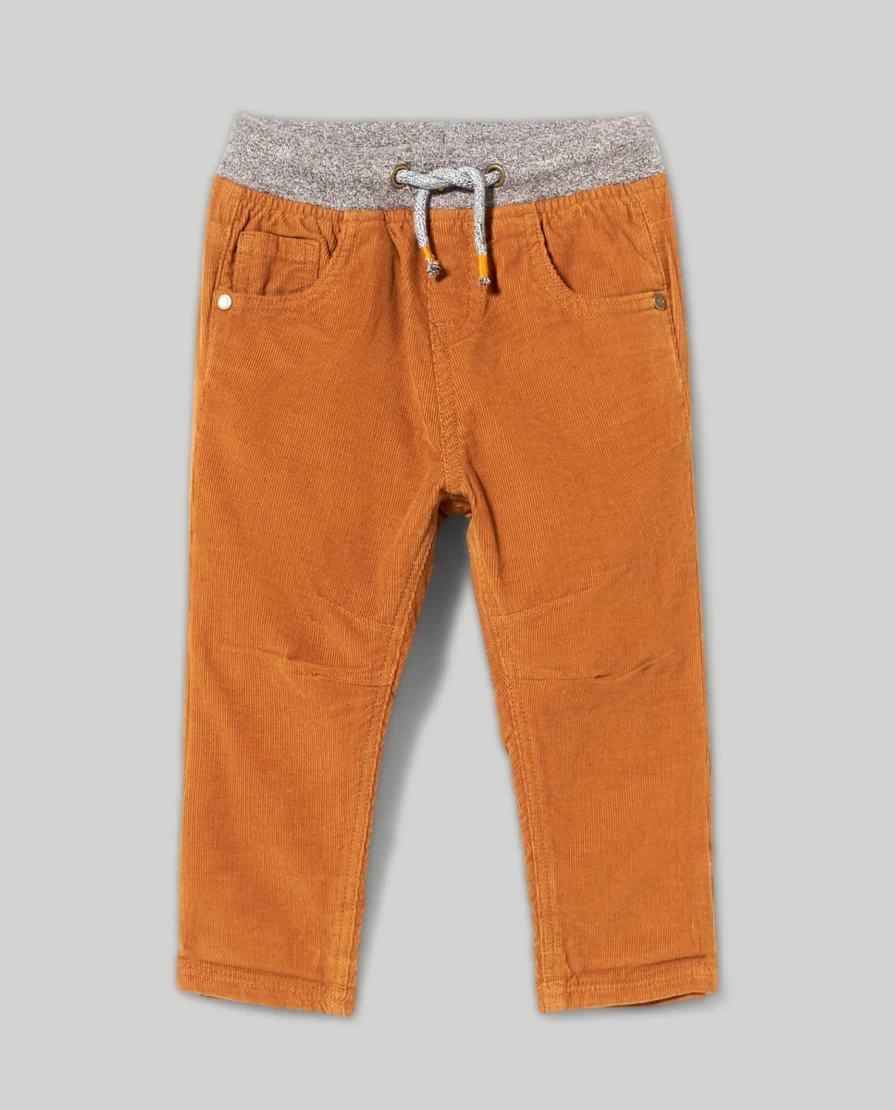 Blukids Newborn Baby Ribbed Cotton Trousers for Boys & Girls - Soft Comfortable Pants