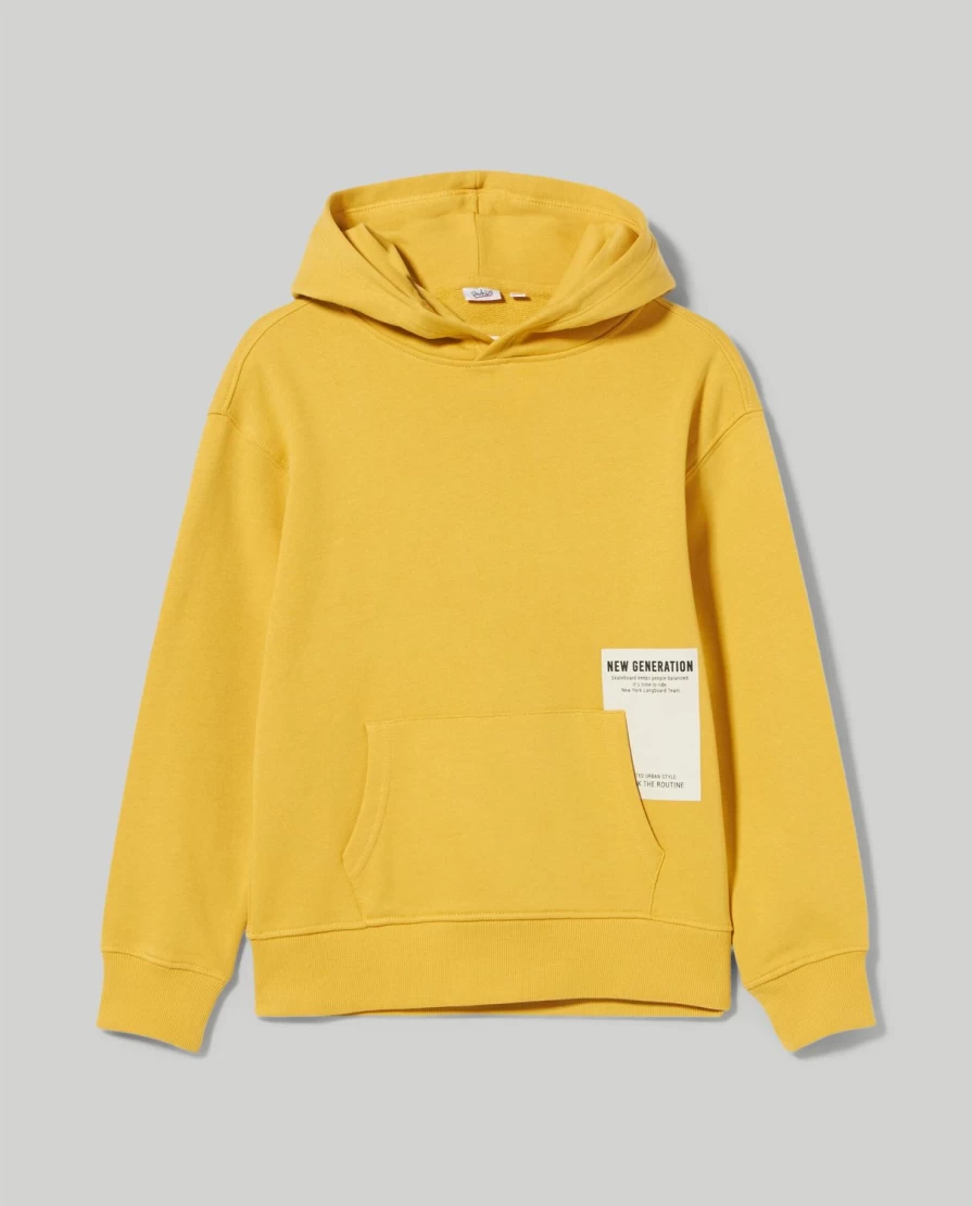 Blukids Youth Pure Cotton Hooded Sweatshirt for Boys - Soft & Comfortable Pullover