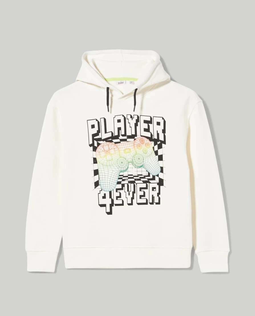 Blukids Youth Pure Cotton Hooded Sweatshirt for Boys - Soft & Comfortable Pullover