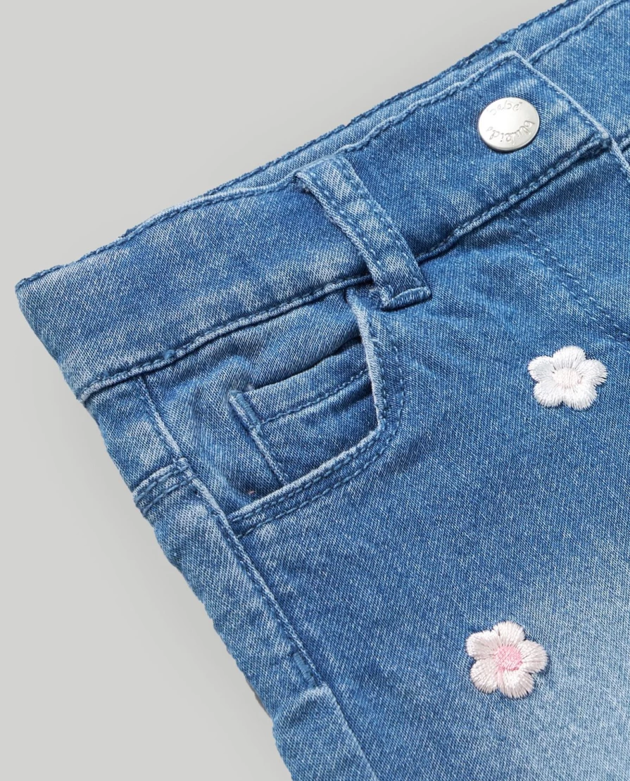 Blukids Newborn Baby Denim Jeans and Sweatshirt Outfit Set