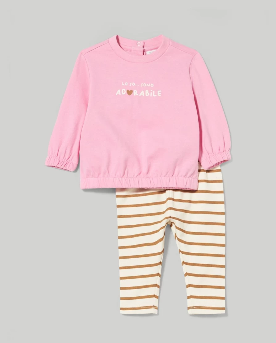 Blukids Newborn Baby Girls Pure Cotton Jogging Set - Soft & Comfortable Outfit