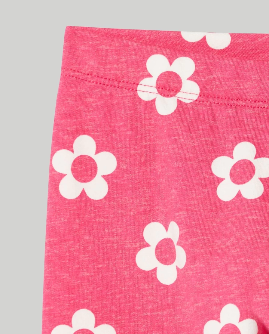 Blukids Girls' Stretch Cotton Brushed Fleece Leggings for Kids - Soft Warm Winter Pants