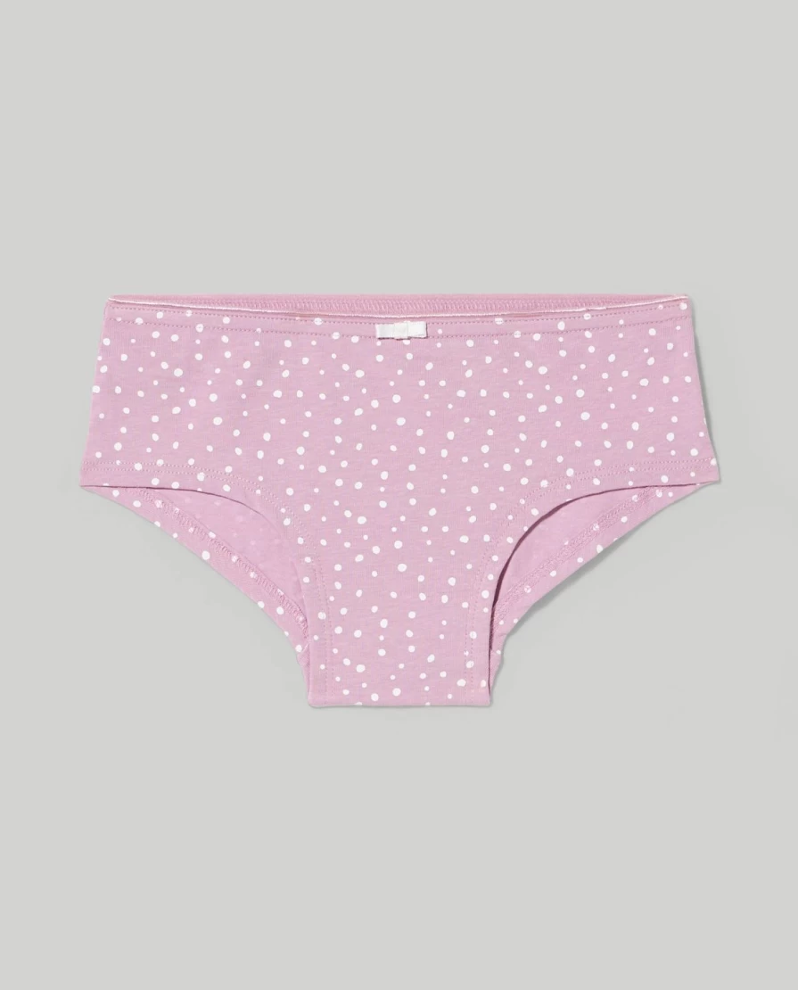 Blukids Girls' Cotton Stretch Underwear Pack of 5 - Soft Comfort Briefs for Children