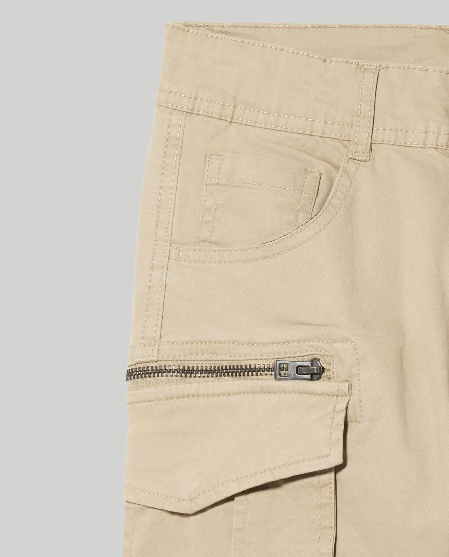 Blukids Youth Boys' Stretch Cotton Cargo Pants Comfortable Durable Casual Wear