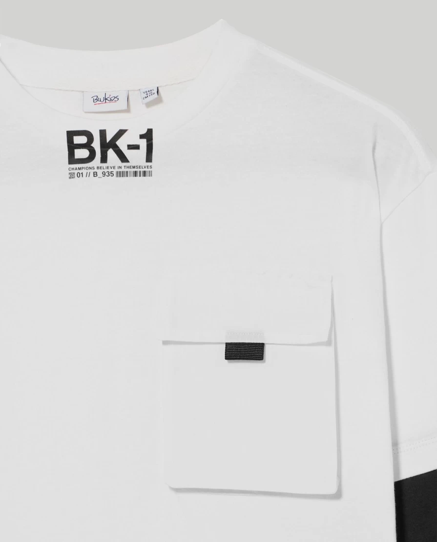 Blukids Youth Pure Cotton Pocket T-Shirt for Boys - Comfortable & Stylish Casual Wear