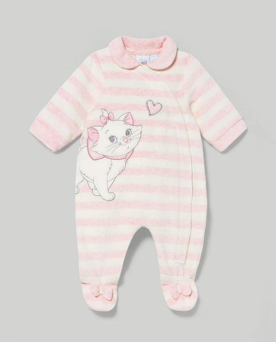Blukids Striped Chenille Embroidered Onesie for Newborns - Soft Unisex Baby Jumpsuit