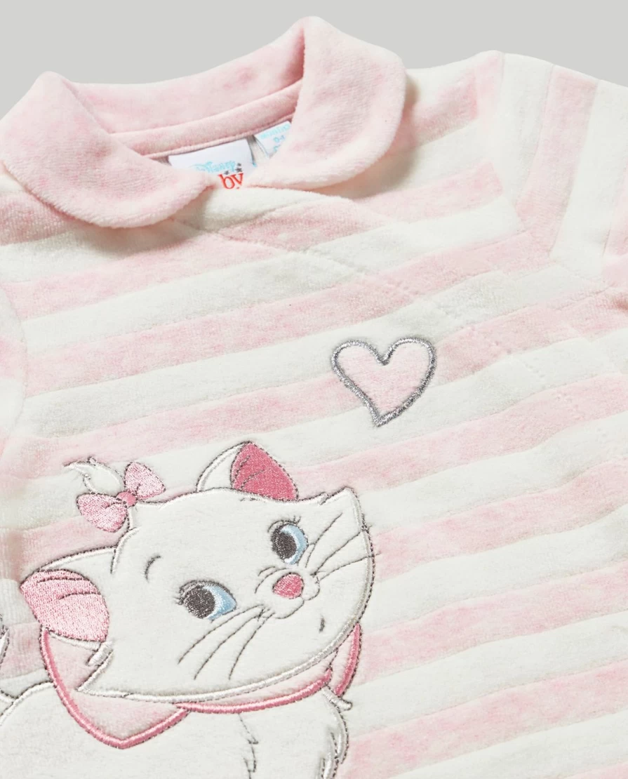 Blukids Striped Chenille Embroidered Onesie for Newborns - Soft Unisex Baby Jumpsuit