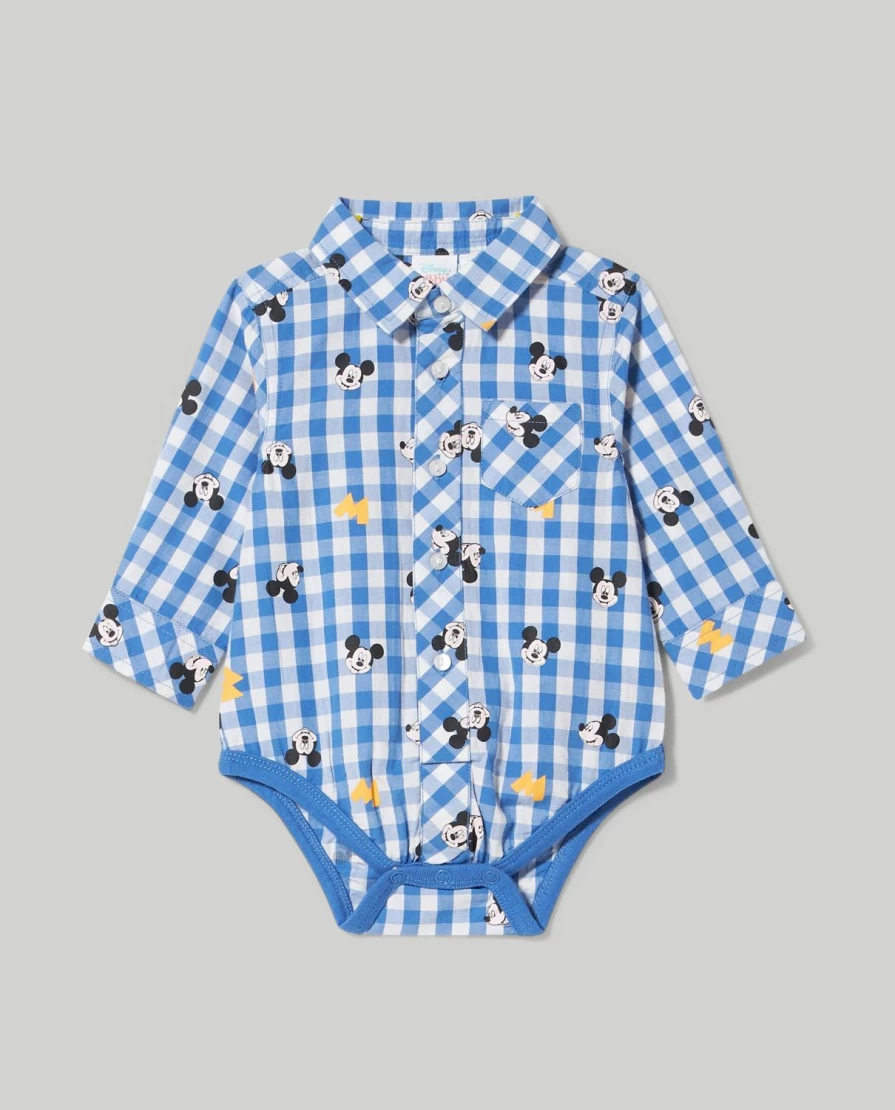 Blukids Baby Bodysuit - Soft Cotton Poplin Romper for Newborns & Infants