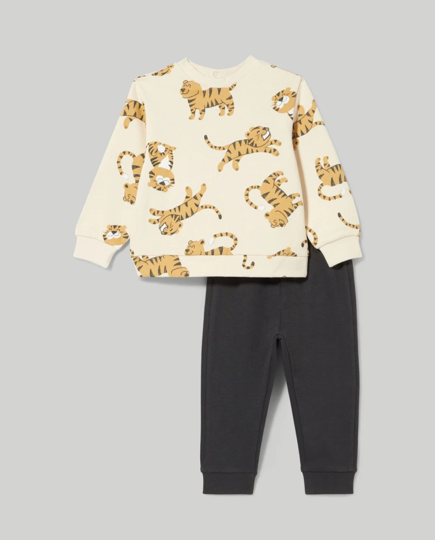 Blukids Newborn Cotton Sweatshirt and Jogger Set - Soft Baby Unisex Outfit