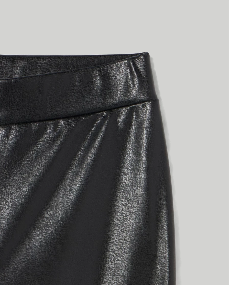 Blukids Girls' Faux Leather Leggings for Children - Stretchy Comfort Fit Kids' Fashion Pants