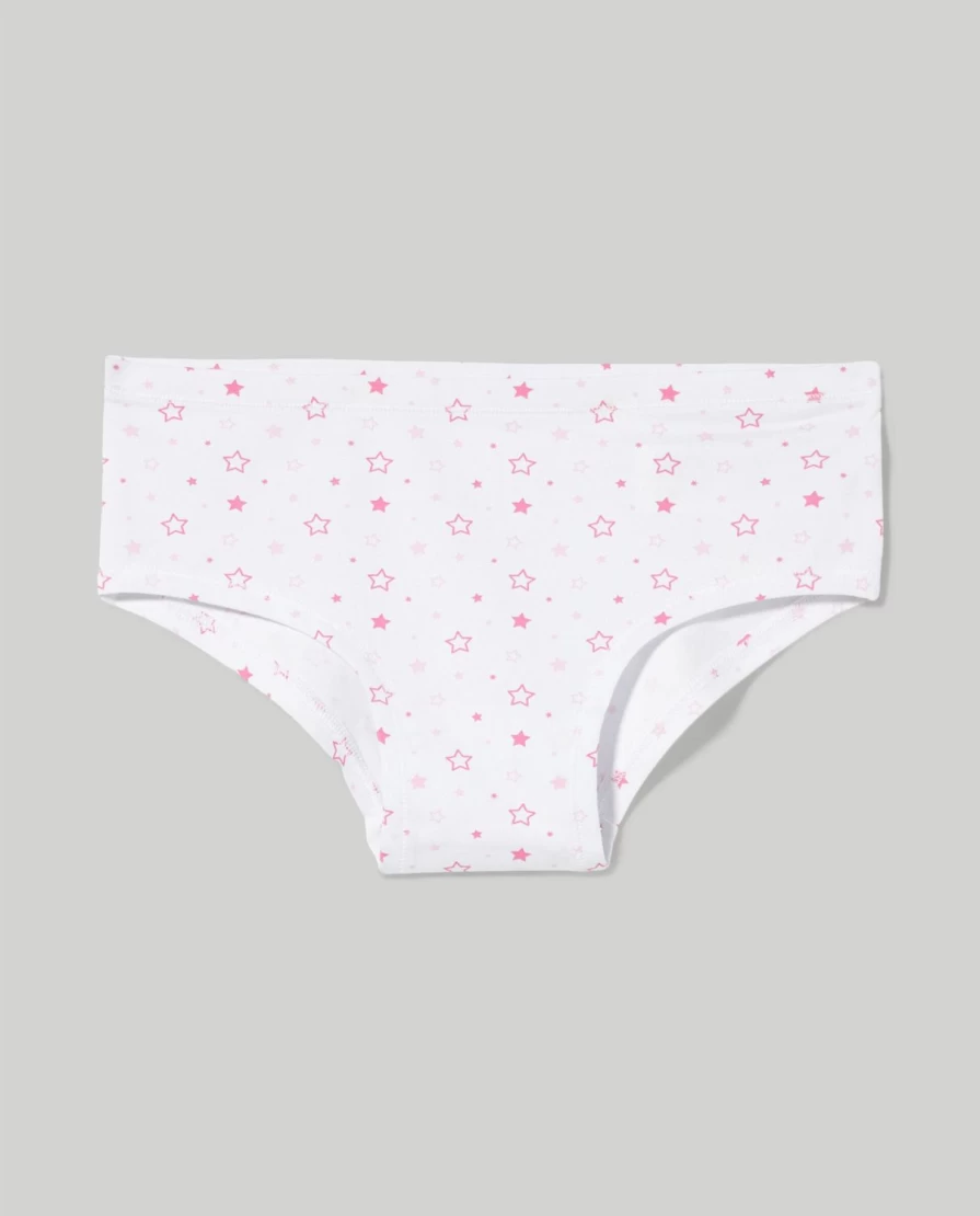 Blukids Youth Girls' Stretch Cotton Briefs - Soft Comfortable Underwear for Kids