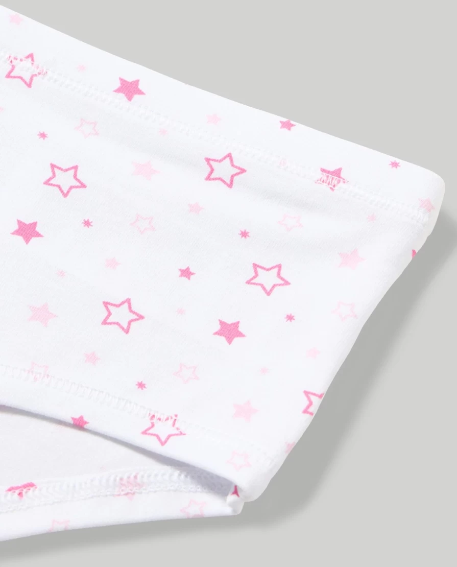 Blukids Youth Girls' Stretch Cotton Briefs - Soft Comfortable Underwear for Kids