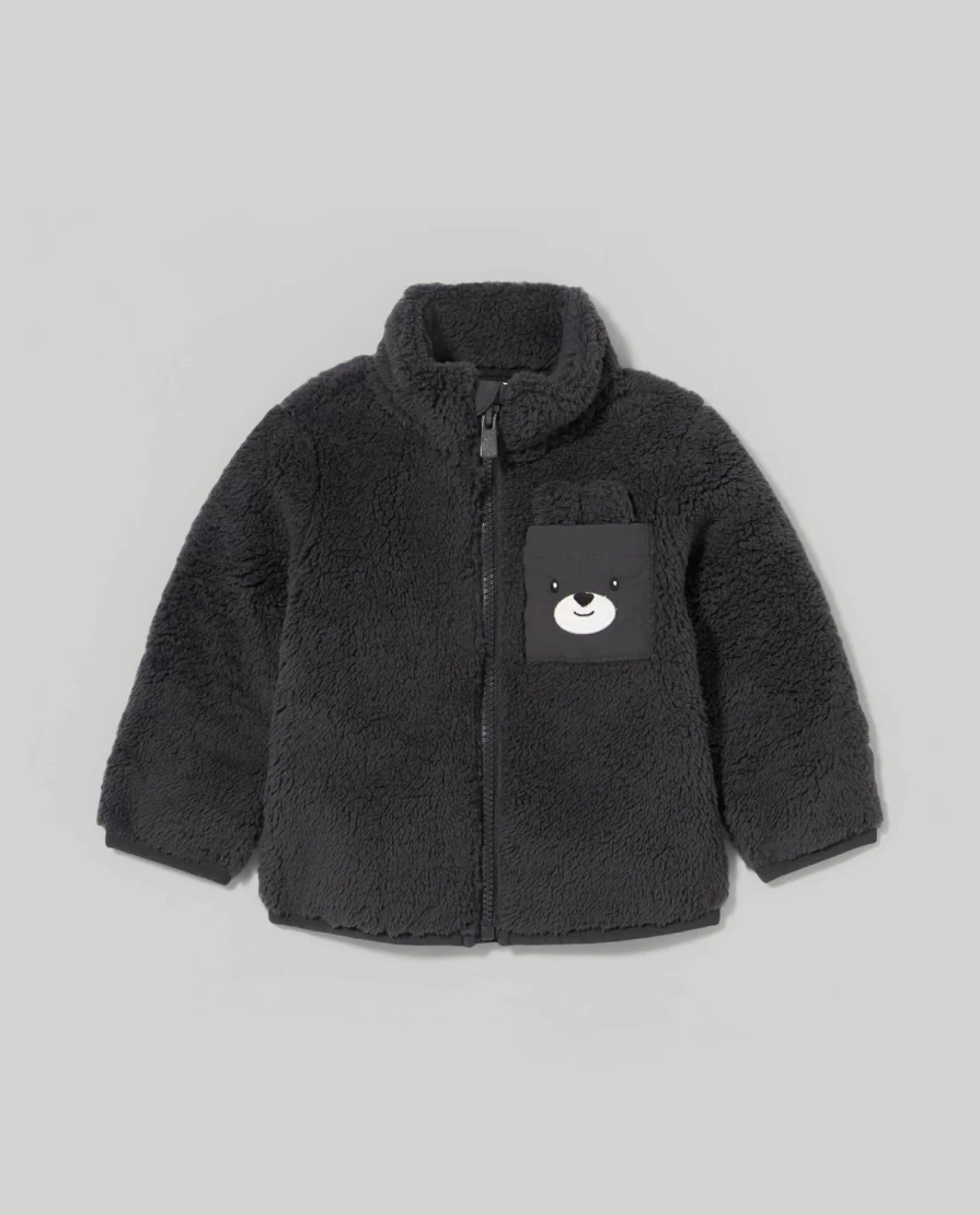 Blukids Newborn Baby Teddy Bear Soft Sweatshirt - Cozy & Cute Infant Hoodie