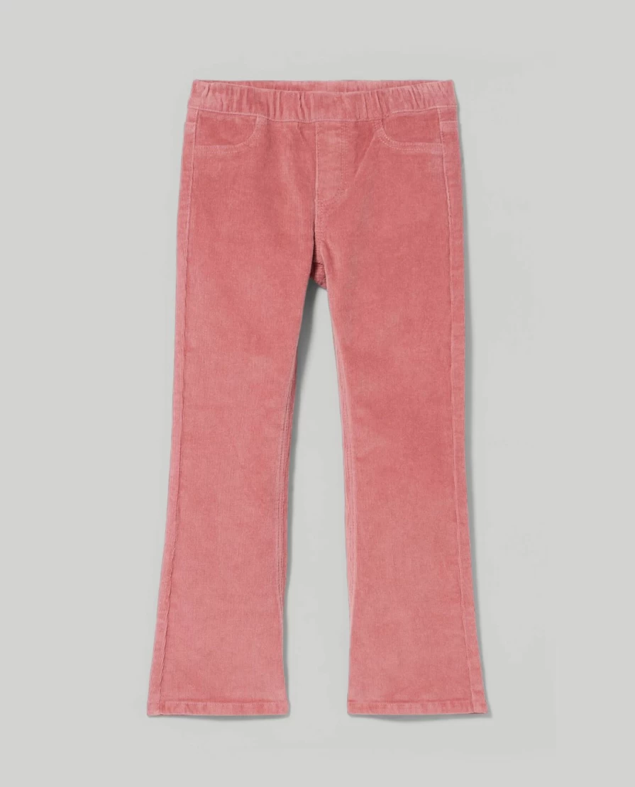 Blukids Girls' Flare Fit Corduroy Trousers for Children - Stylish & Comfortable