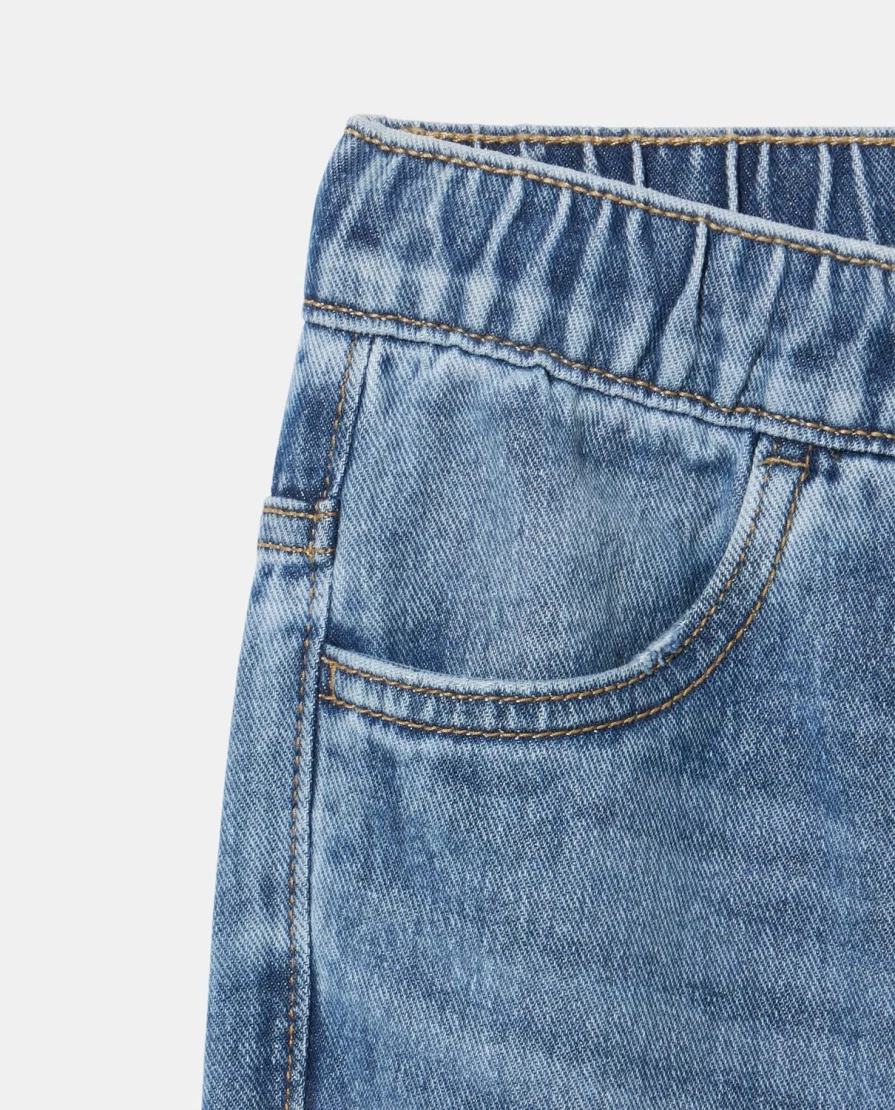 Blukids Youth Boys' Denim Joggers - Comfortable Stylish Casual Pants for Teens