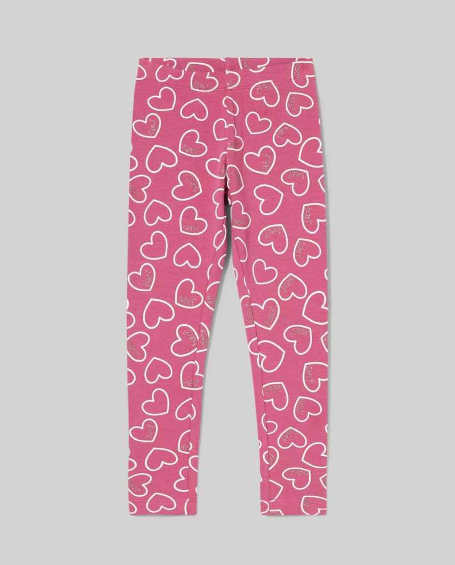 Blukids Girls' Stretch Cotton Fleece Leggings for Kids - Soft Comfortable Winter Pants