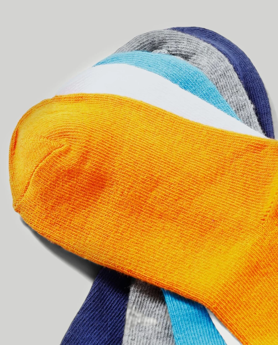 Blukids 5-Pack Soft Cotton Blend Socks for Kids - Comfortable & Durable Children's Socks