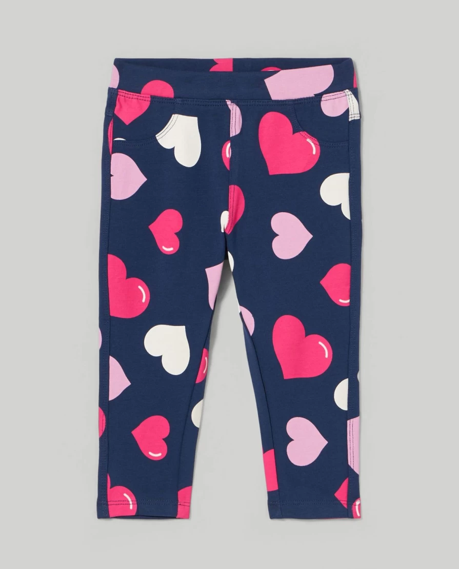 Blukids Newborn Baby Girls Stretch Cotton Treggings - Soft & Comfortable Leggings