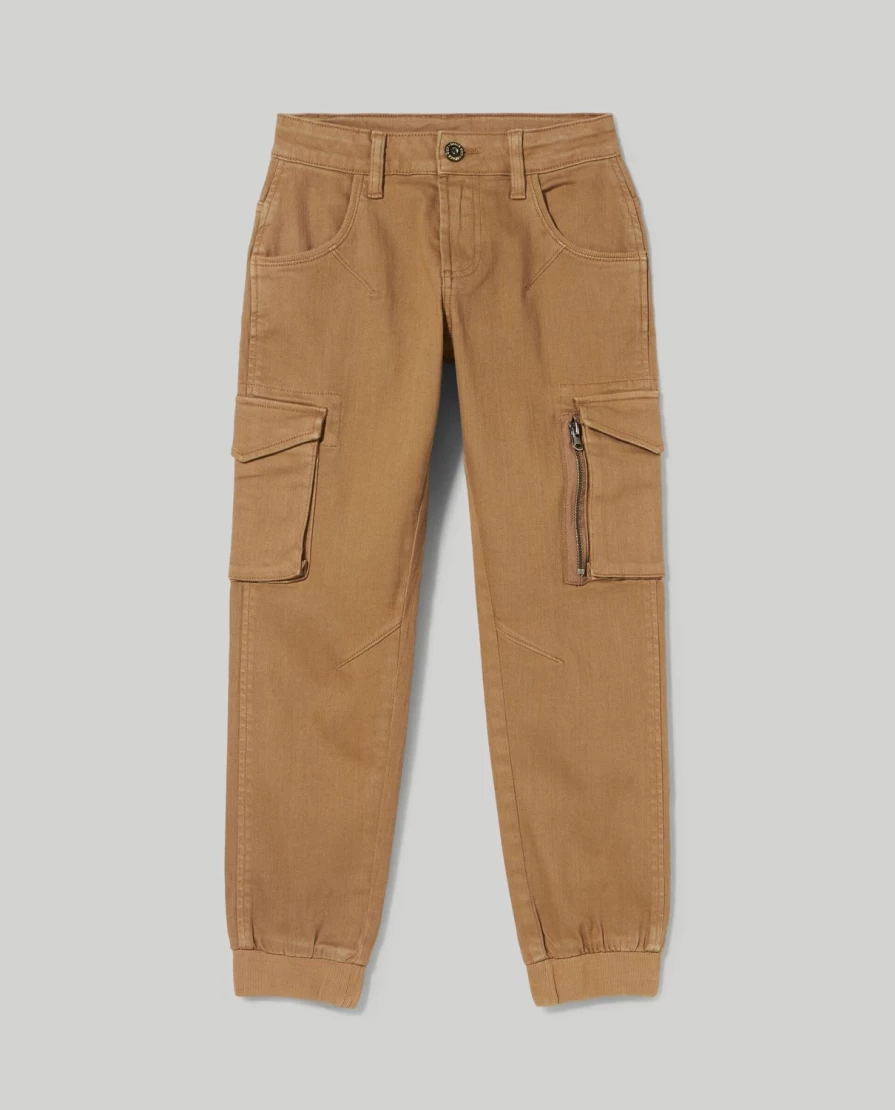 Blukids Youth Boys' Stretch Cotton Cargo Pants - Comfortable Durable Casual Wear