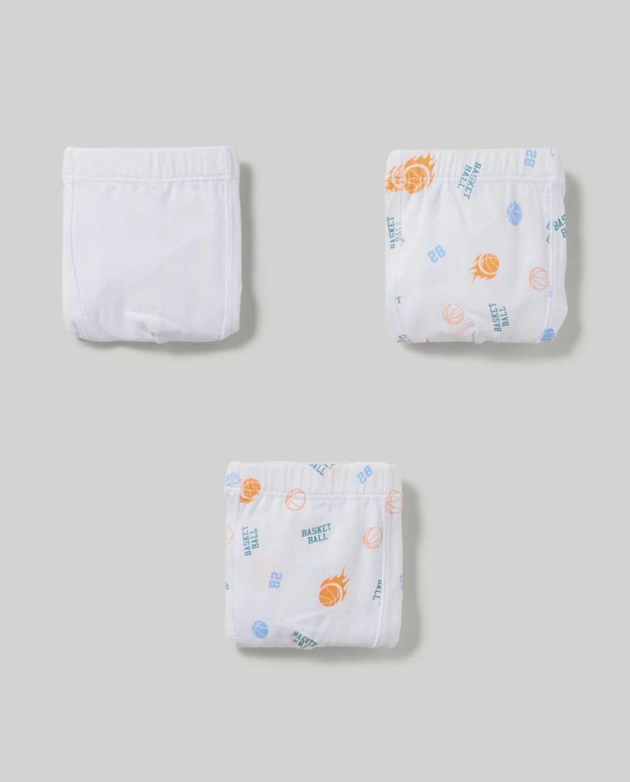 Blukids 3-Pack Boys' Soft Stretch Cotton Boxer Briefs for Children