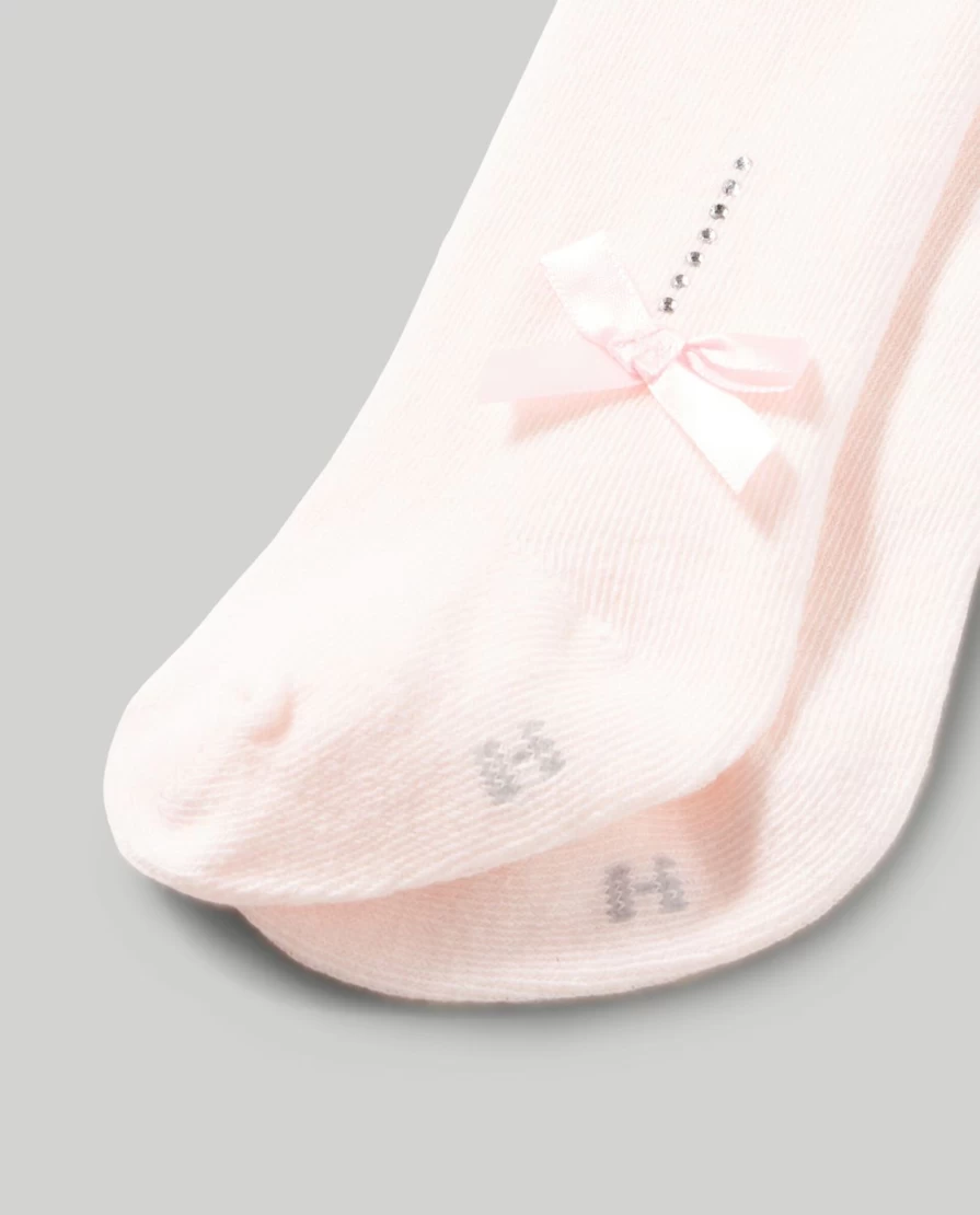Blukids Newborn Baby Girl Rhinestone & Applique Tights - Elegant & Sparkly Leggings