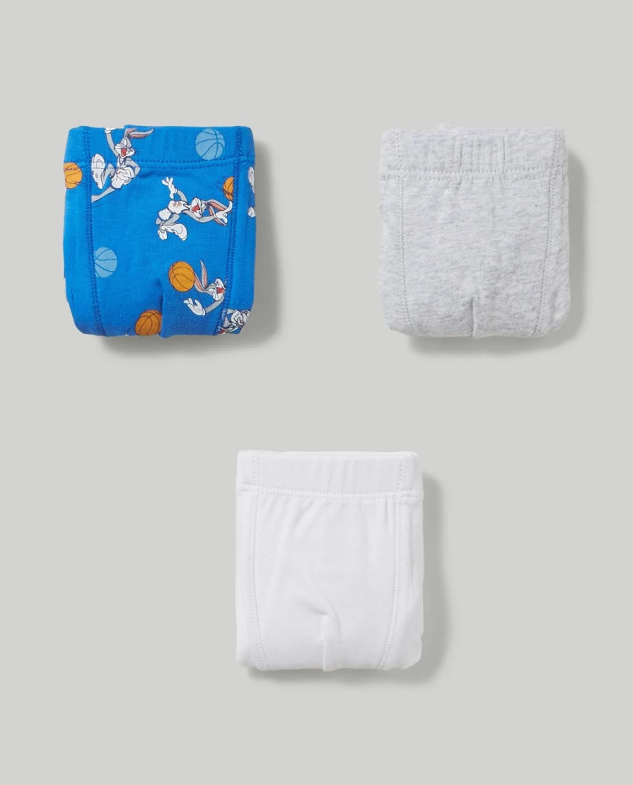 Blukids Looney Tunes 3-Pack Boys' Boxer Shorts for Children