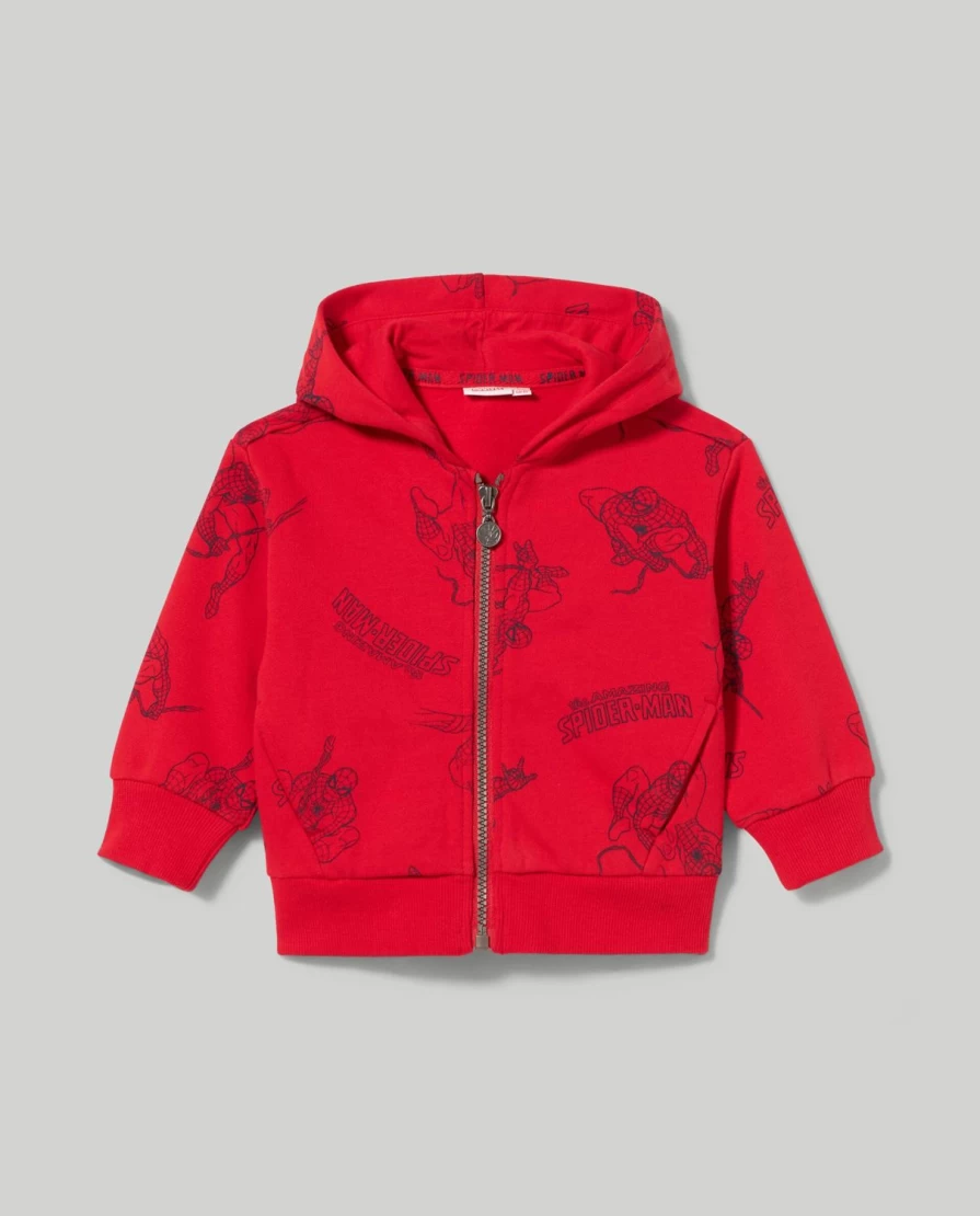 Blukids Newborn Spider-Man Cotton Sweatshirt – Soft & Comfortable Baby Boy Outfit