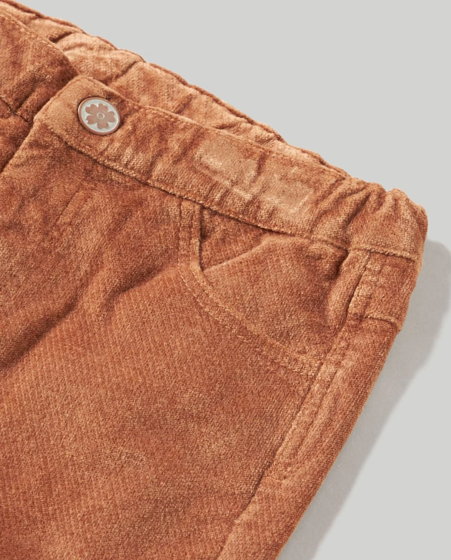 Blukids Newborn Baby Flannel Jeggings - Soft & Comfortable Stretchy Pants for Infants