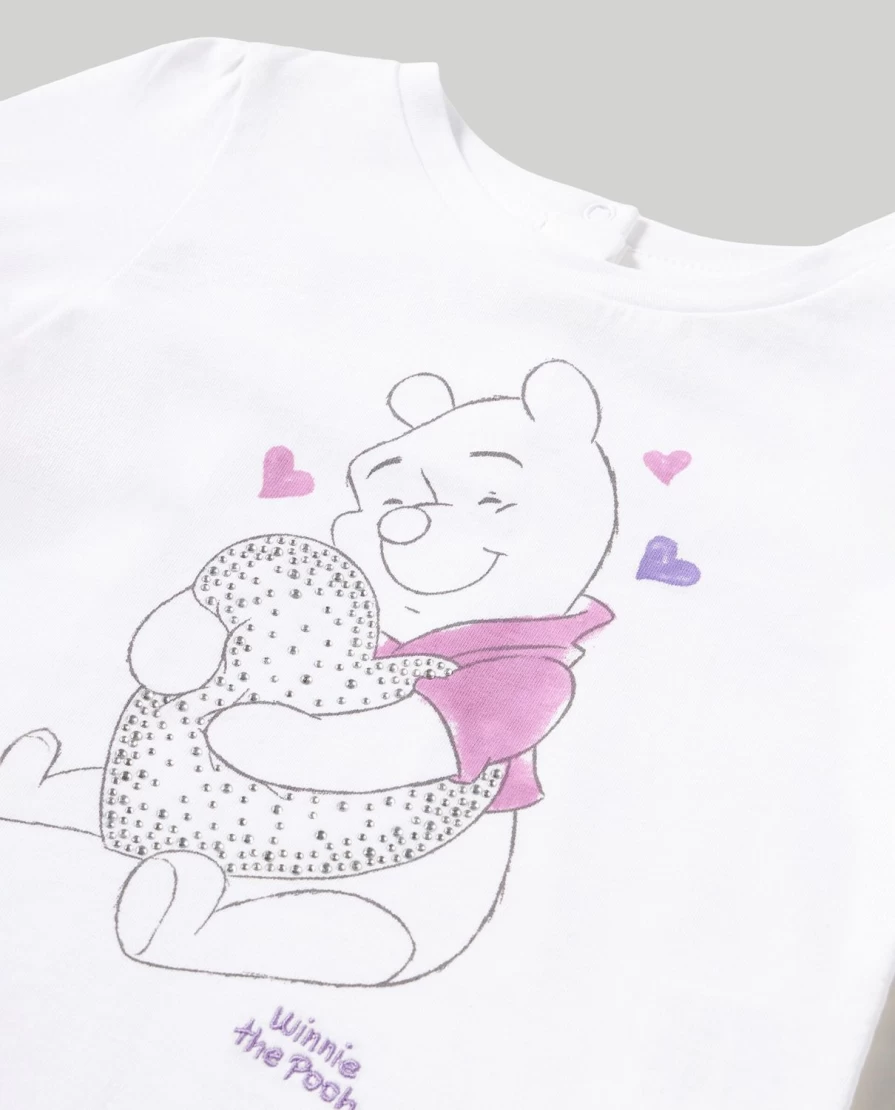 Blukids Newborn Baby Girl Puff Sleeve Cotton T-Shirt - Soft & Comfortable