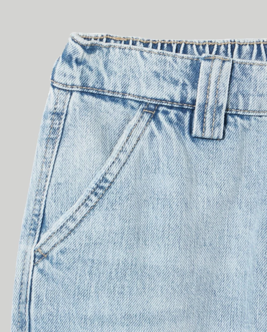 Blukids Youth Pure Cotton Cargo Denim Pants for Boys - Comfortable & Durable Jeans