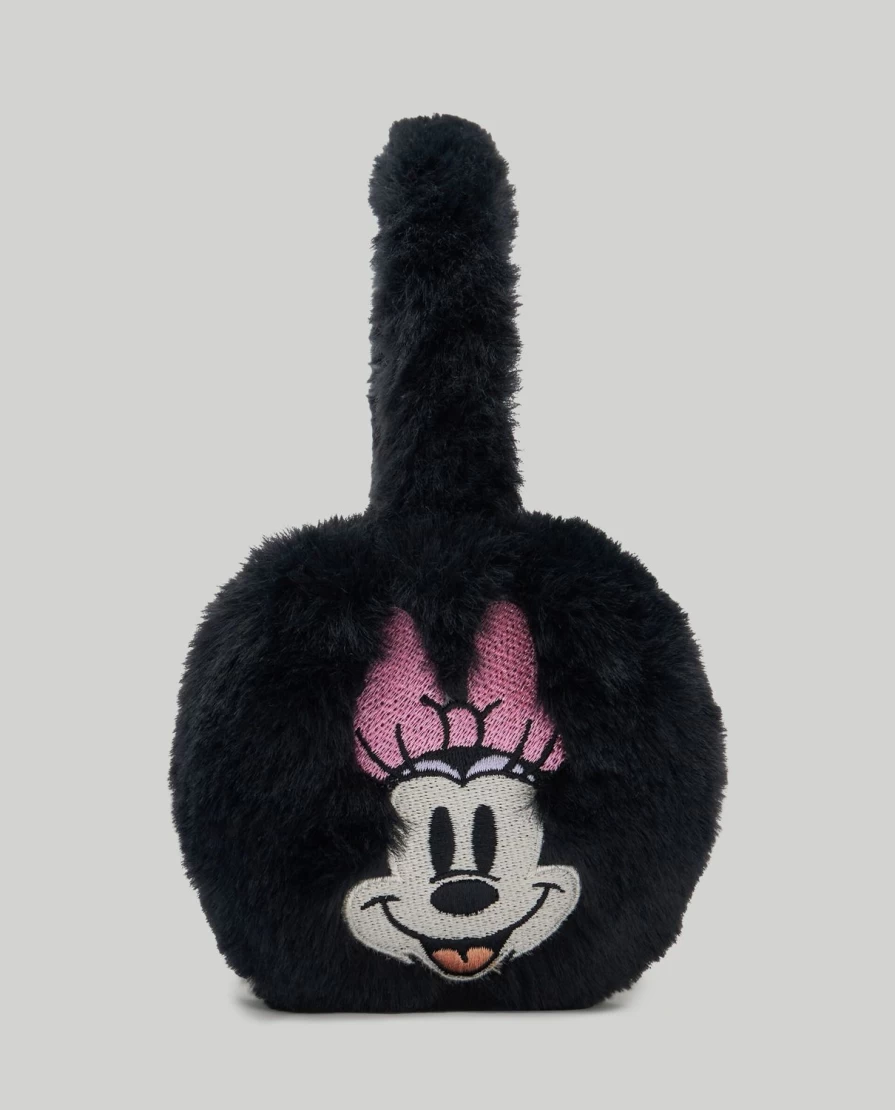 Blukids Minnie Mouse Earmuffs for Kids - Soft Faux Fur Winter Ear Warmers for Children