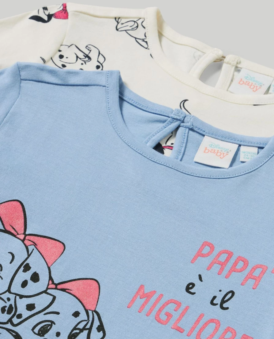Blukids Newborn Baby Girls 2-Pack 100% Pure Cotton T-Shirts