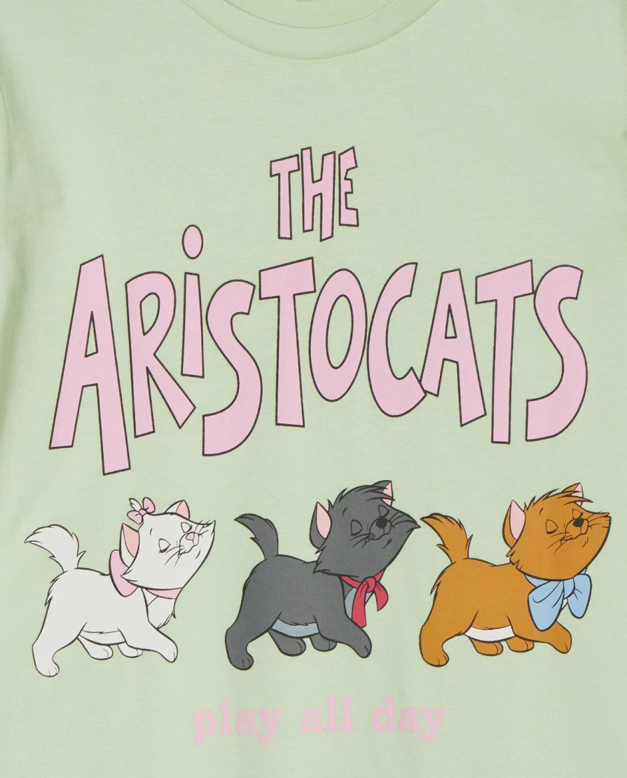 Blukids Youth Long Aristocats Pajama Set for Girls - Disney Sleepwear for Kids