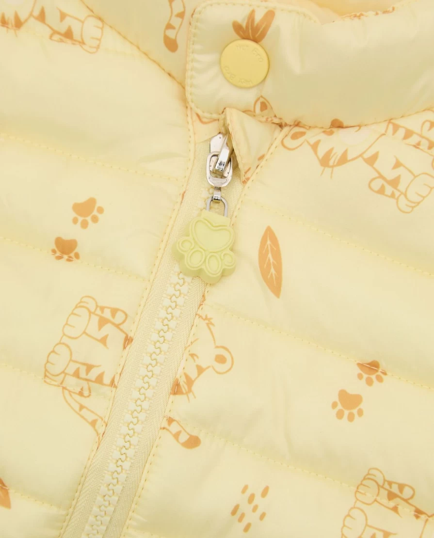 Blukids Newborn Baby Print Sleeveless Jacket for Infants
