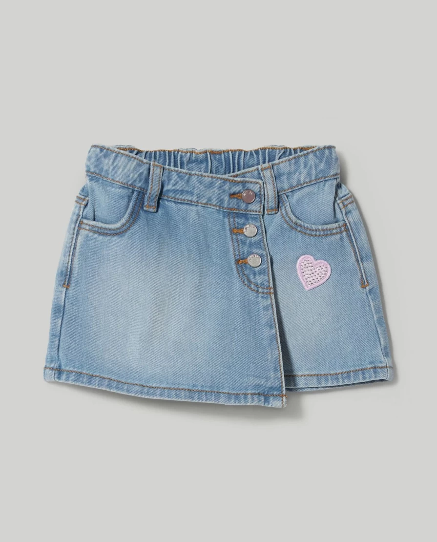 Blukids Newborn Baby Girl Denim Skirt - Soft Comfortable Stretchable Jeans Skirt for Infant Toddler