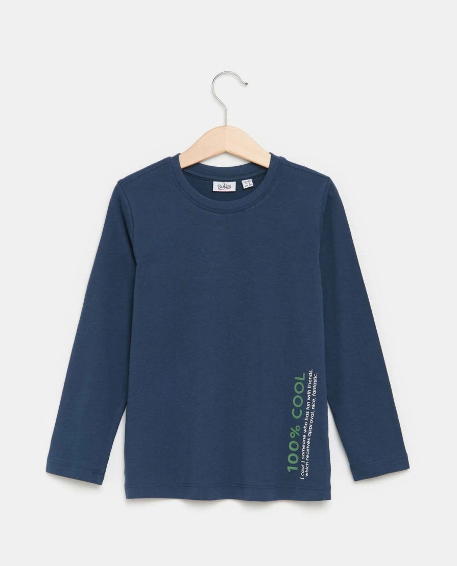 "Blukids Kids' Pure Cotton Long-Sleeve Printed T-Shirt for Boys & Girls"