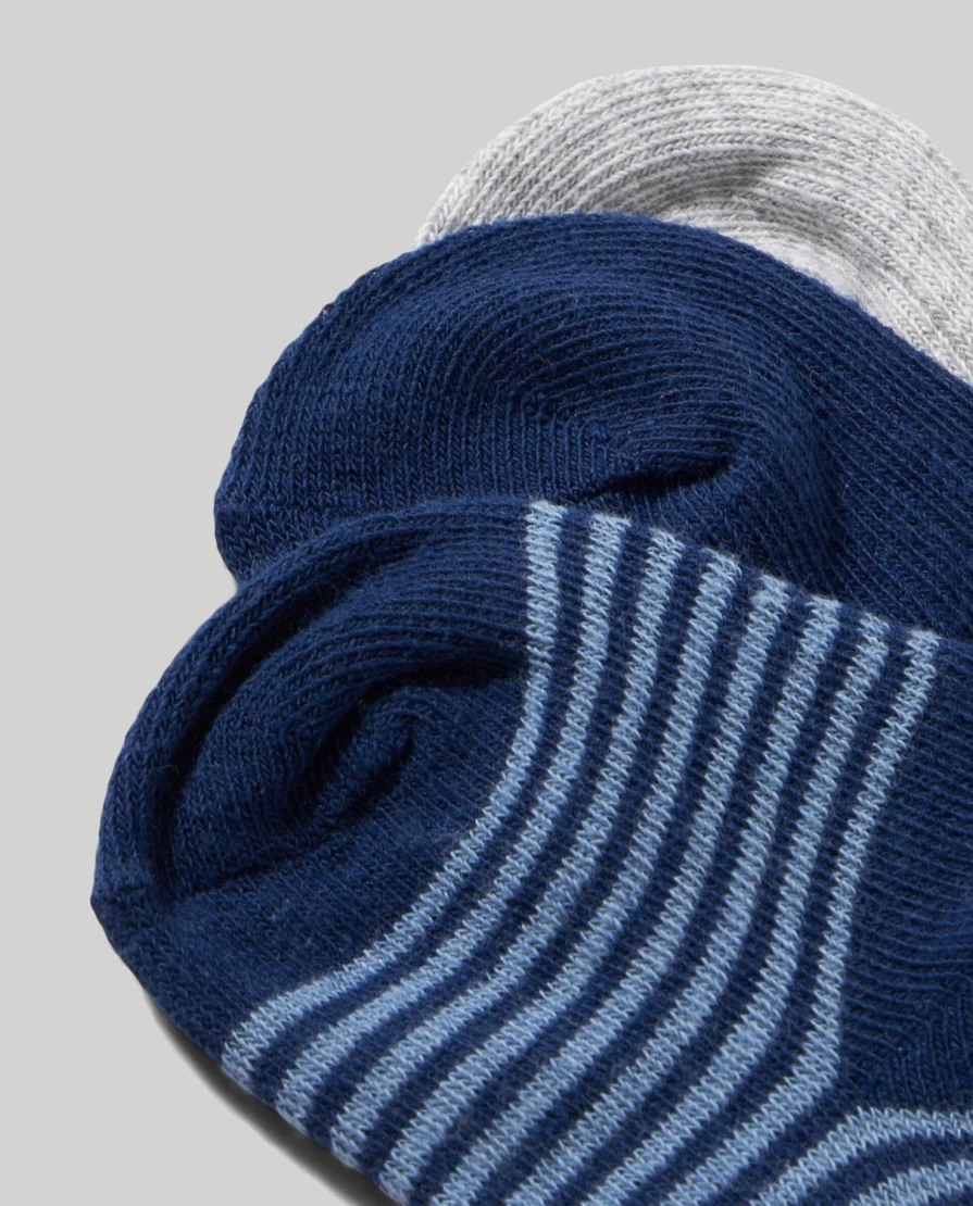 Blukids 3-Pack Soft Long Socks for Newborn Babies - Comfortable & Stretchy Infant Footies