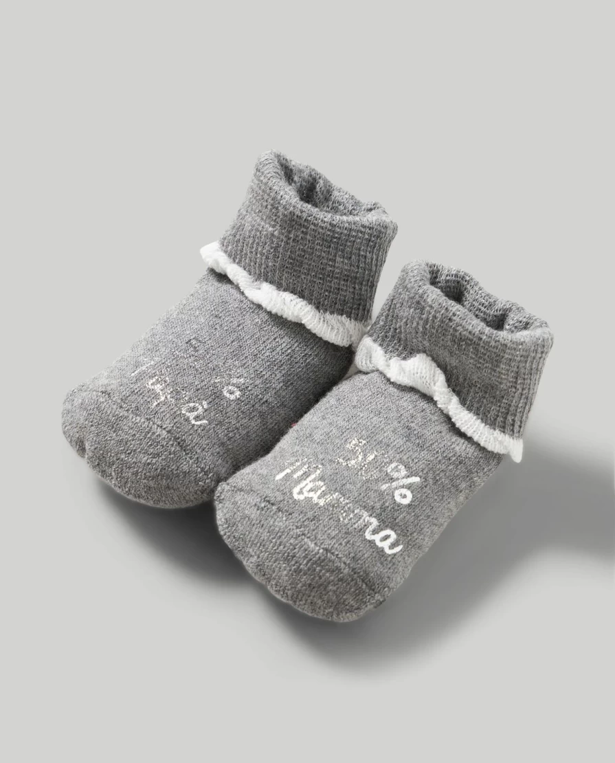 Blukids Baby Mercerized Cotton Socks - Soft & Breathable for Newborns & Infants