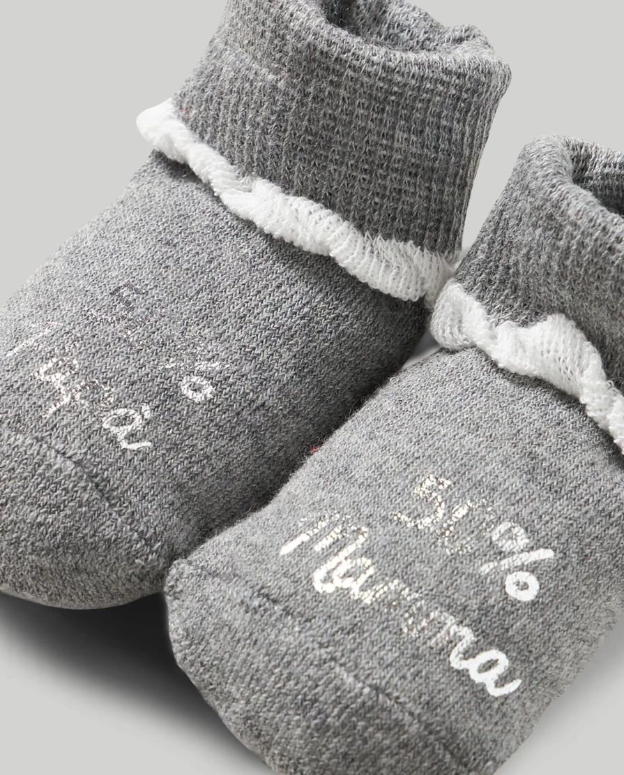 Blukids Baby Mercerized Cotton Socks - Soft & Breathable for Newborns & Infants