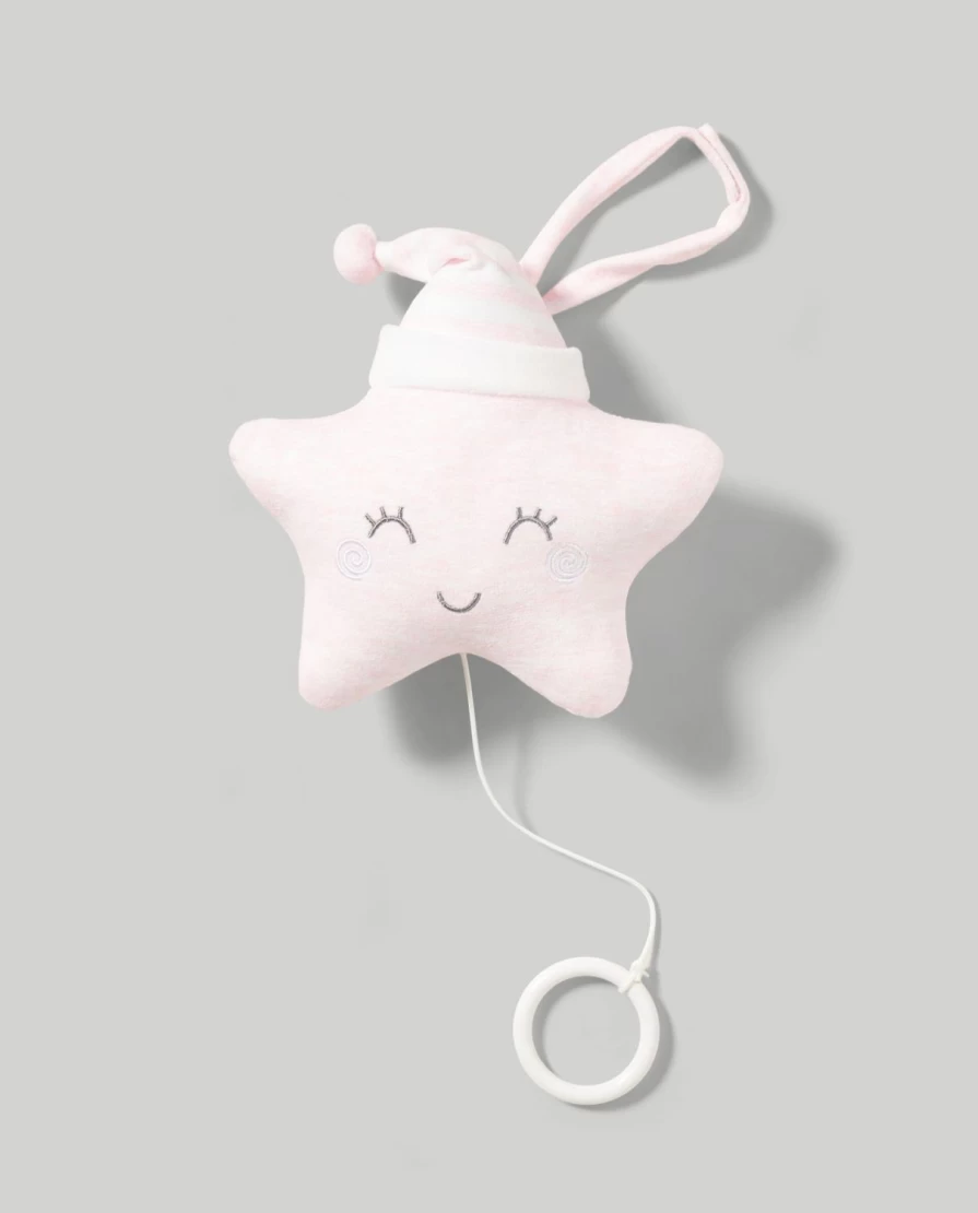 Blukids Musical Chenille Teddy Bear Baby Shower Gift with Music Box for Newborns and Infants