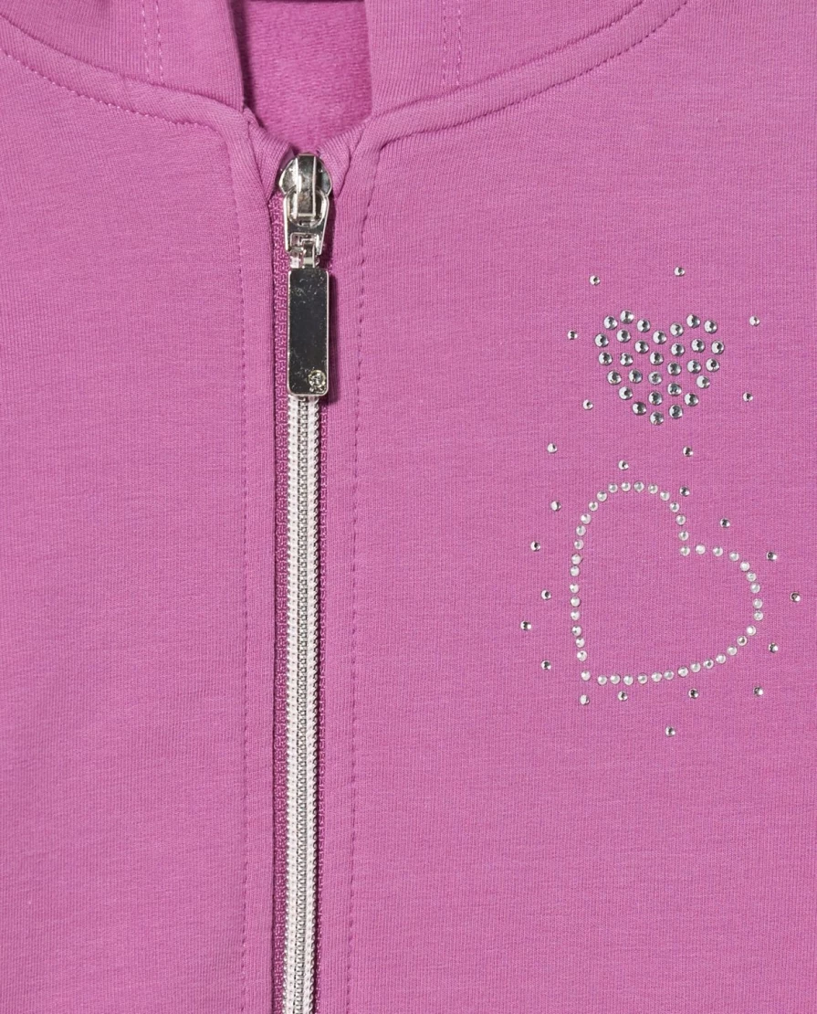 Blukids Girls' Hooded Stretch Cotton Sweatshirt - Comfortable Kids Pullover